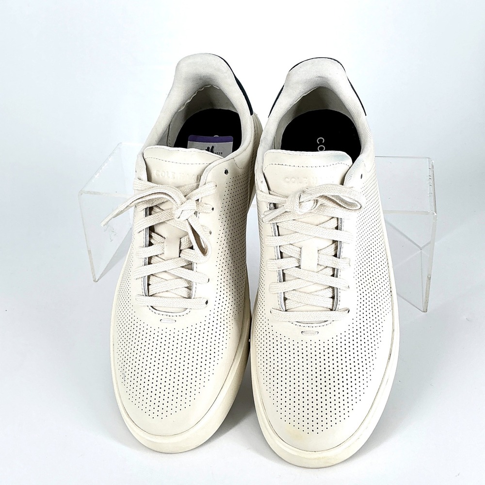 Cole Haan Grand Crosscourt Mens Size 9 Birch Perforated Leather Low Top Sneakers - Picture 6 of 16